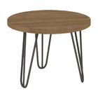 Mesa Lateral Redonda Iron Buriti 30 Cm Pés De Ferro - D'rossi