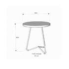 Mesa Lateral Redonda Luxo Pérola