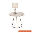 Mesa Lateral Redonda Luxo Pérola