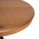 Mesa Lateral Redonda Madeira Maciça Aconchego  Mel/preto Lava