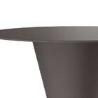 Mesa Lateral Redonda Nobe Cinza Mushroom