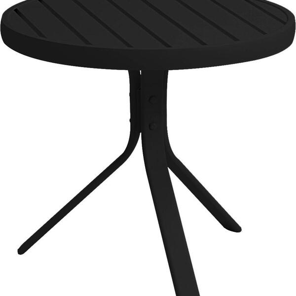 Mesa Lateral Redonda Portofino 0.50cm Preto F. Green House