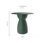 Mesa Lateral Redonda Rad Verde Alecrim