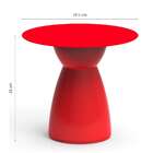 Mesa Lateral Redonda Rad Vermelha
