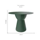 Mesa Lateral Redonda Sili Verde Alecrim