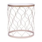 Mesa Lateral Redonda Spark Dourado