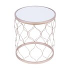 Mesa Lateral Redonda Spark Dourado