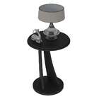 Mesa Lateral Redonda Tutti Preta