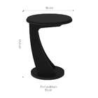 Mesa Lateral Redonda Tutti Preta