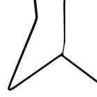 Mesa Lateral Redonda Wow Com Pés De Ferro - Preto Branco