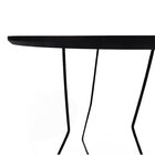 Mesa Lateral Redonda Wow Com Pés De Ferro - Preto Preto