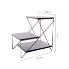 Mesa Lateral Retangular Ateliê Ii Preta