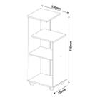 Mesa Lateral Retangular Bis Branca