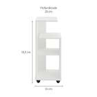 Mesa Lateral Retangular Bis Branca