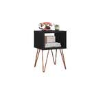 Mesa Lateral Retangular Dallas Preta