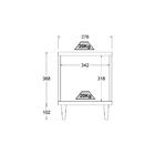 Mesa Lateral Retangular Easy Clic Branca 38 Cm