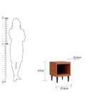 Mesa Lateral Retangular Easy Clic Montana 38 Cm
