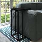 Mesa Lateral Retangular Elena Wood Preta