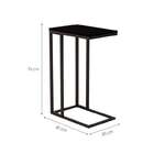 Mesa Lateral Retangular Emiliano Wood Preta