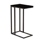 Mesa Lateral Retangular Emiliano Wood Preta