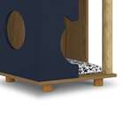 Mesa Lateral Retangular Pet Persa Freijó E Azul