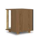 Mesa Lateral Retangular Pet Persa Freijó E Azul