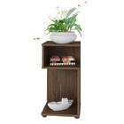 Mesa Lateral Retangular Toy Marrom