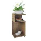 Mesa Lateral Retangular Toy Marrom