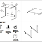 Mesa Lateral Retangular Up Preta
