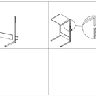 Mesa Lateral Retangular Up Preta