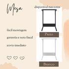 Mesa Lateral Retangular Up Preta