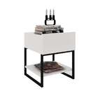 Mesa Lateral Retangular Véria Branca