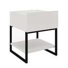 Mesa Lateral Retangular Véria Branca