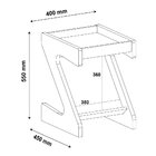 Mesa Lateral Retangular Zeus Preta