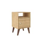 Mesa Lateral Retrô 1 Porta Retangular Mel