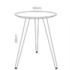 Mesa Lateral Retrô Alta Multimóveis Cr45093 Off White