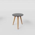 Mesa Lateral Retrô Alta Multimóveis Cr45093 Preto Laca