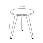 Mesa Lateral Retrô Baixa Multimóveis Cr45094 Branco