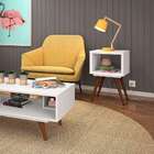 Mesa Lateral Retrô Branco