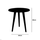 Mesa Lateral Retrô Brilhante Bechara