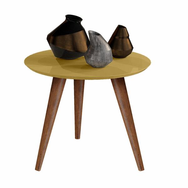 Mesa Lateral Retrô Cissa - Dourada - Compre Aqui