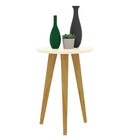 Mesa Lateral Retrô Cissa - Off White - Compre Aqui