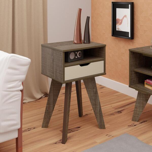 Mesa Lateral Retrô Com Gaveta Multimóveis Cr45135