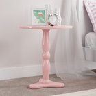 Mesa Lateral Retrô Intense Com Pé Torneado - 100% Mdf - Rosa