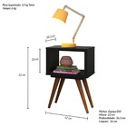 Mesa Lateral Retrô Preto