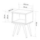 Mesa Lateral Retrô Preto