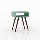 Mesa Lateral Retrô Rt3025 Movelbento Oliva