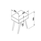 Mesa Lateral Retrô Rt3025 Movelbento Oliva