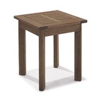 Mesa Lateral Ripada Para Áreas Externas Em Madeira Eucalipto