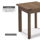 Mesa Lateral Ripada Para Áreas Externas Em Madeira Eucalipto